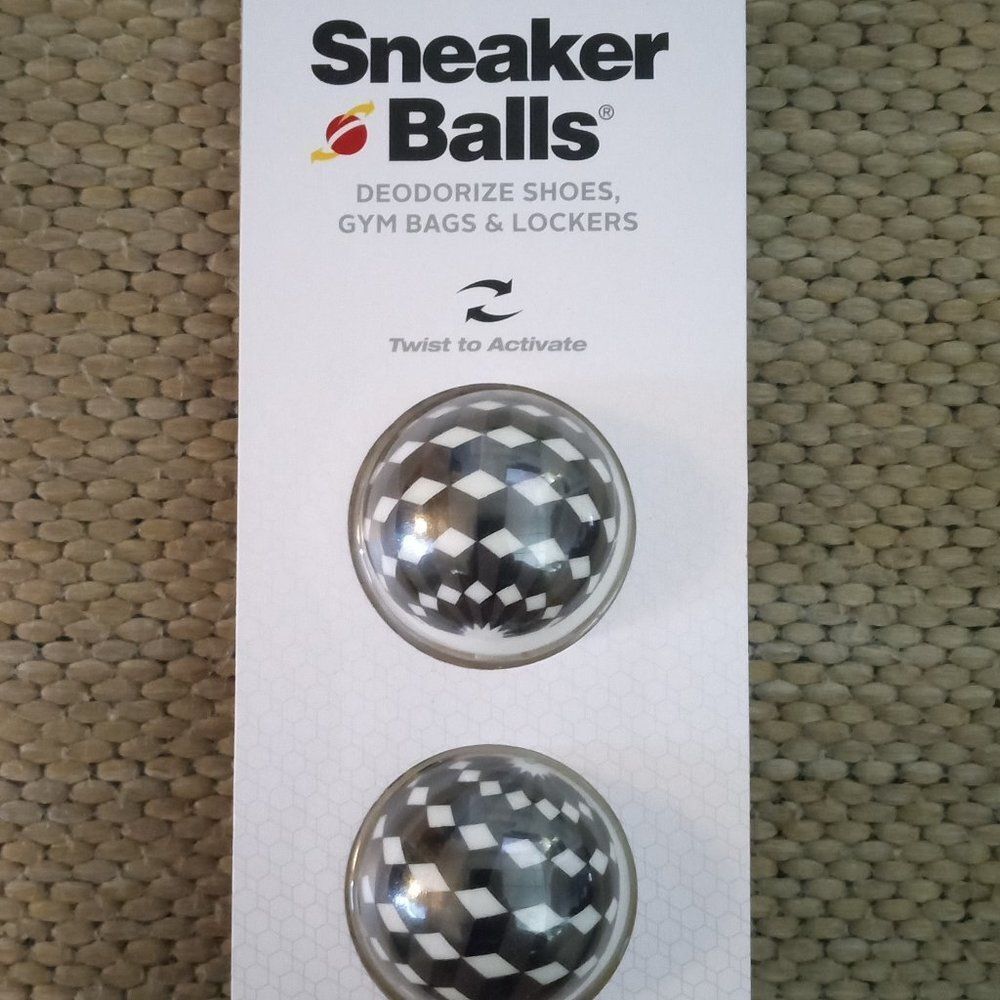 Sneaker Ball "Deodorize Shoes, Gym Bags, Lockers" (Fresh Clean Scent) 2pk ~ NEW!